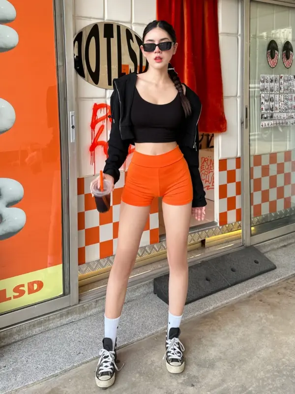 เลคกิ้งขาสั้น กางเกงซับในใส่กันโป๊ได้